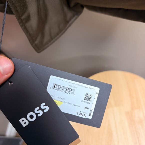 BOSS Premium Down Hooded Parka – Open Green – Size 38R - Picture 6 of 7